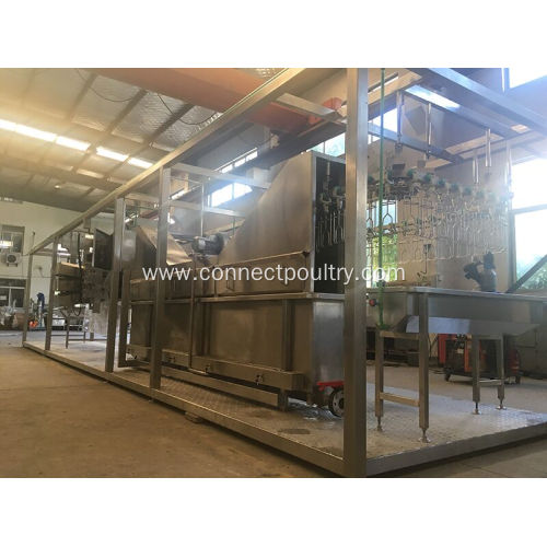 Compact chicken processing line